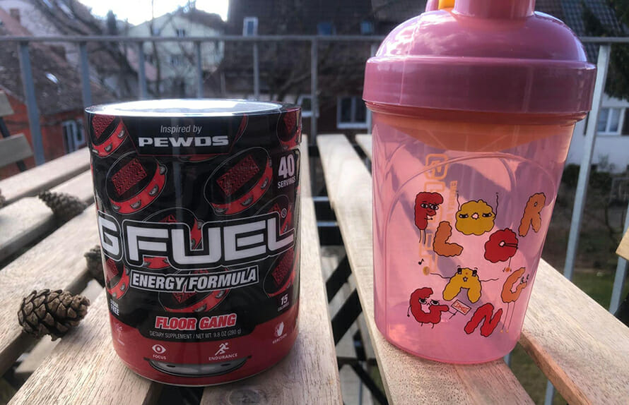 gfuel pewds with bottle