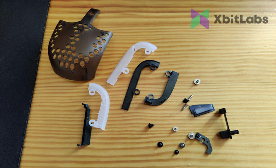 removed parts from xtrfy mz1