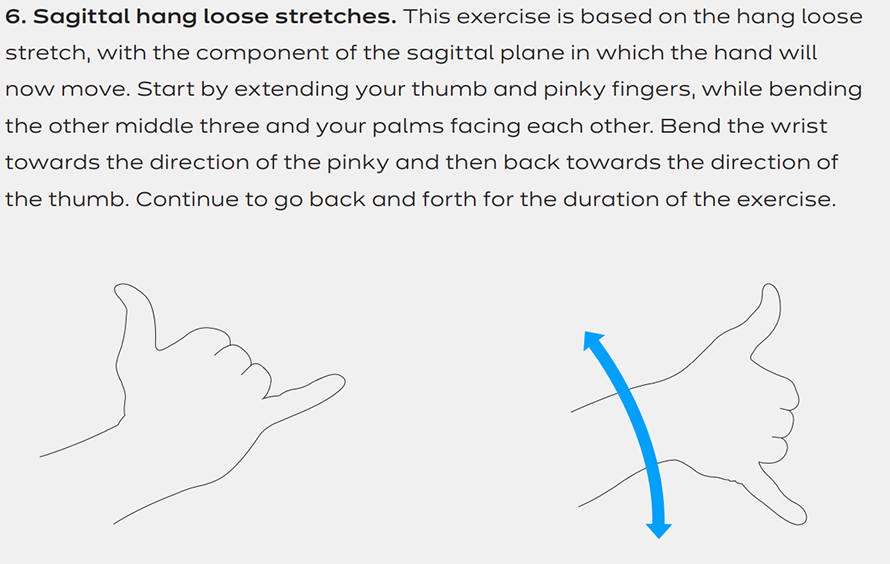 sagittal hang loose stretches