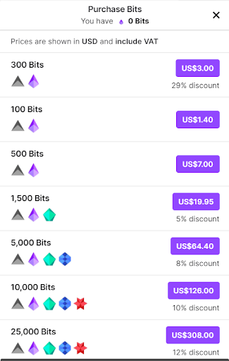 twitch bits price