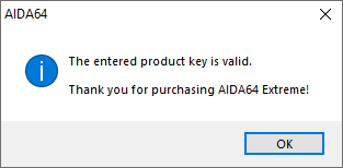 aida 64 valid key