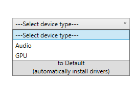select device type