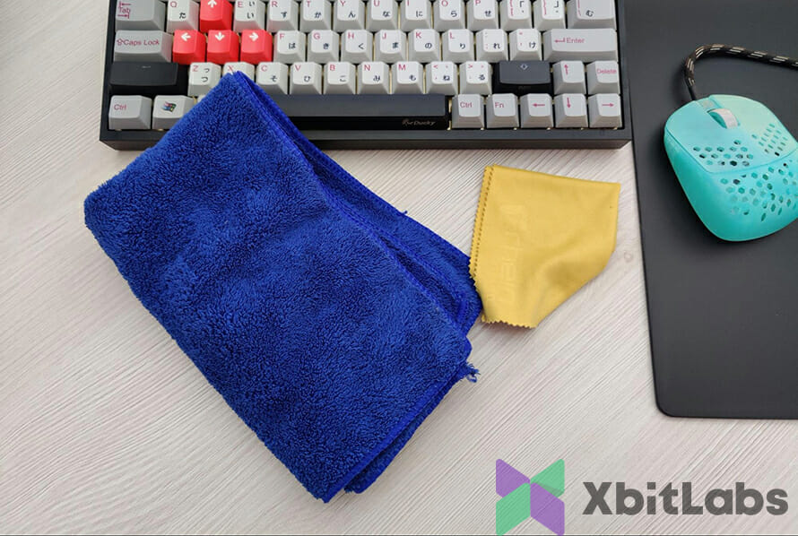 cloth and gaming keyboard