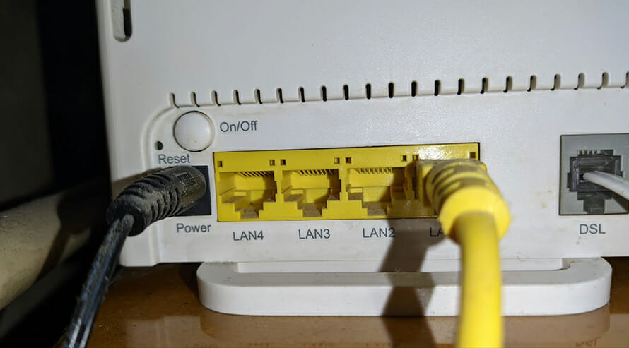 back of the router