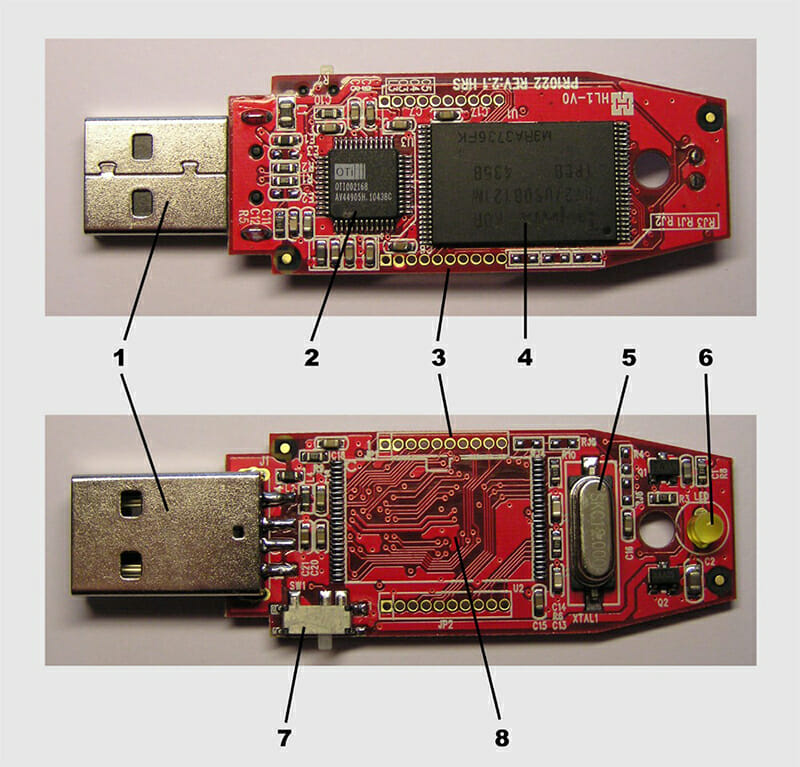 parts of flash drive