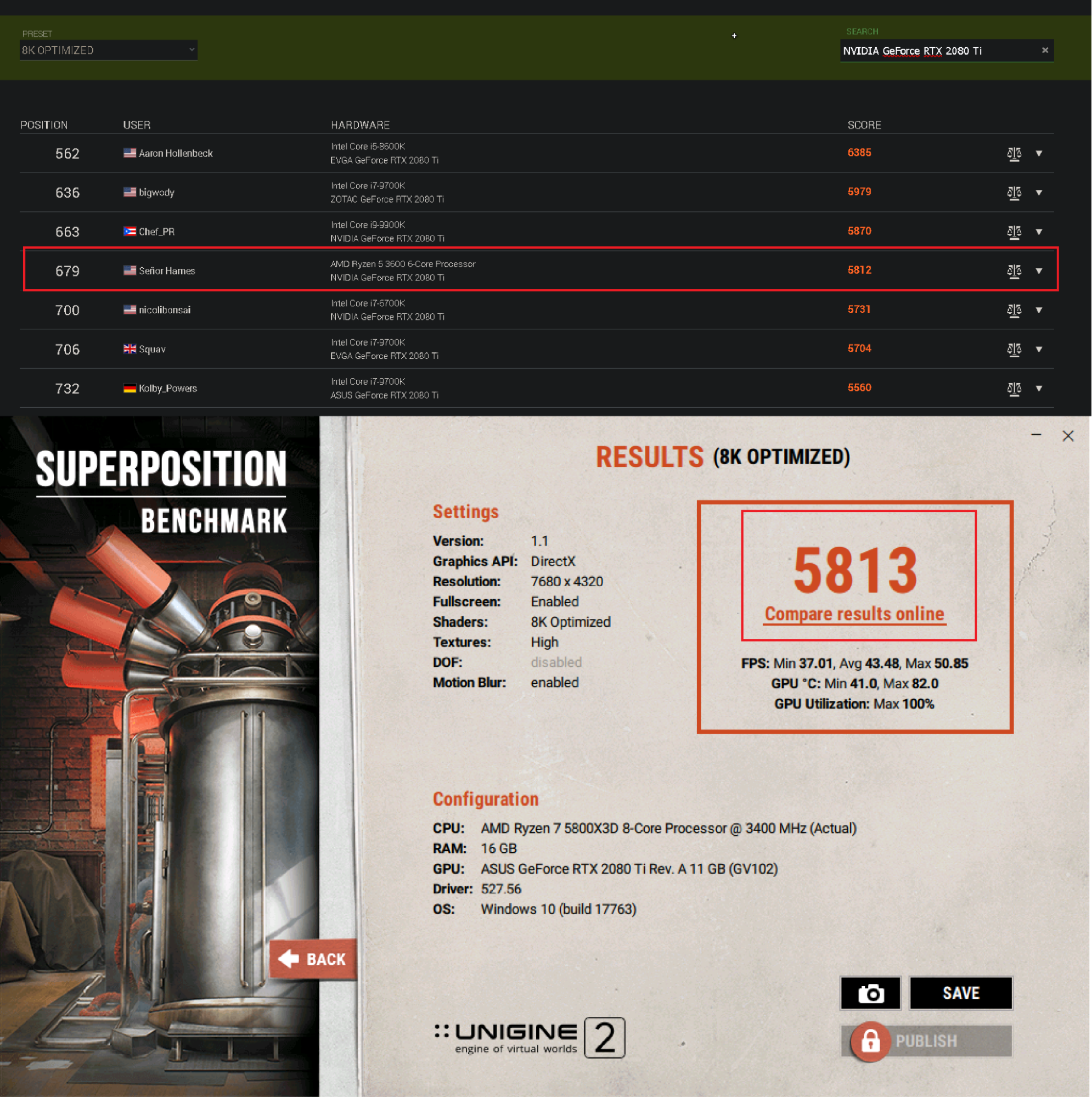 superposition benchmark results