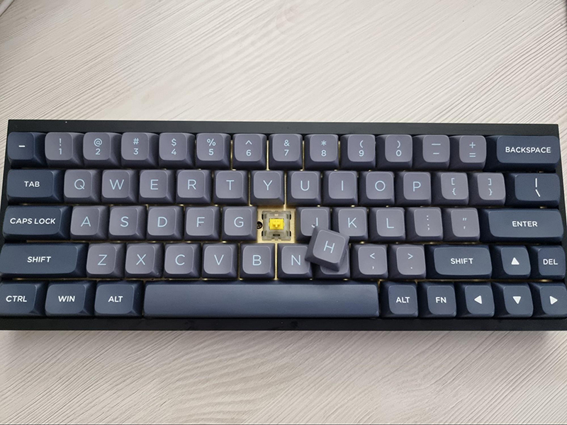 assembled keyboard with new switches