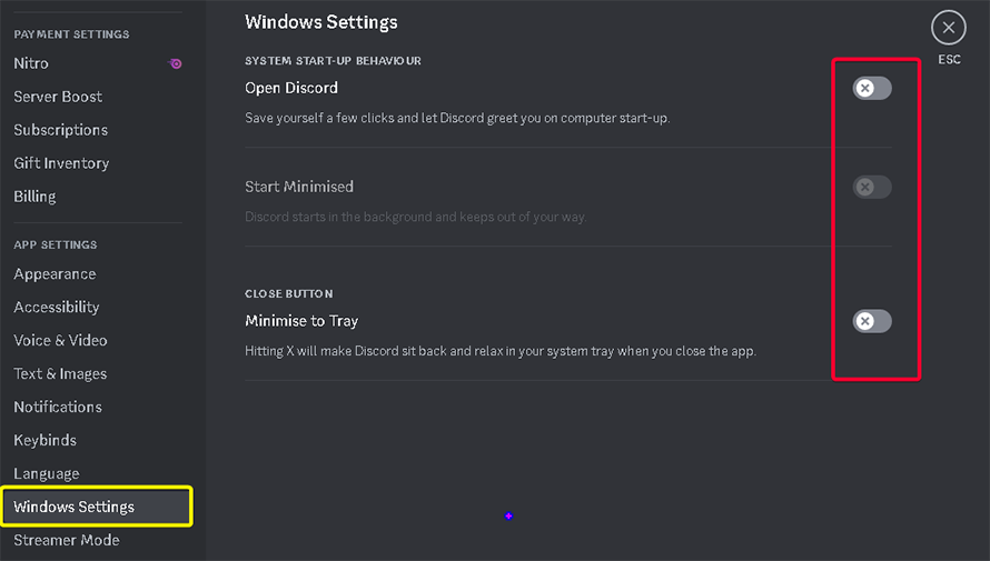 discord windows settings