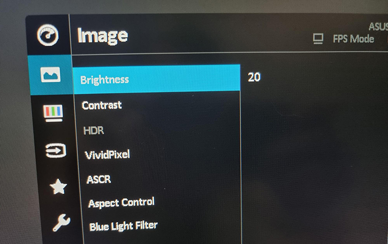 screen brightness settings