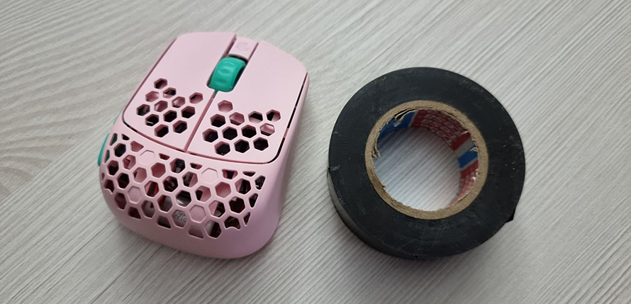 mouse and electric tape