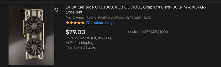 cheap gpu ebay
