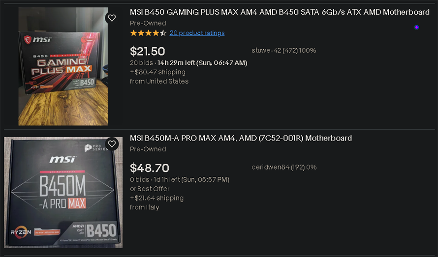 cheap motherboards ebay