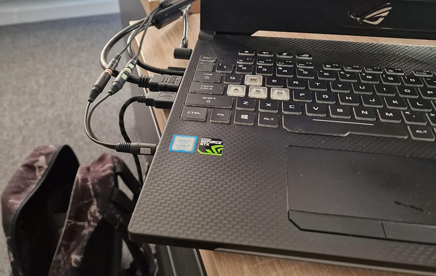 working laptop